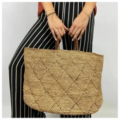 Cabas Bururi Raphia | Sable