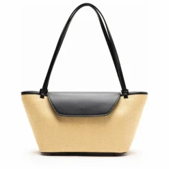 Cabas Courrier Raphia et Cuir | Naturel