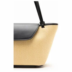 Cabas Courrier Raphia et Cuir | Naturel