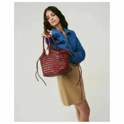 Cabas Crudelia Cuir | Rouge foncé