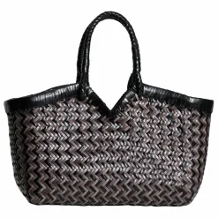 Cabas Crudelia Zig Zag Cuir | Gris