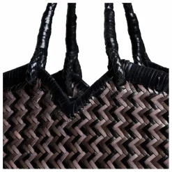 Cabas Crudelia Zig Zag Cuir | Gris