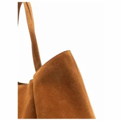 Cabas Dimple Suède | Cognac