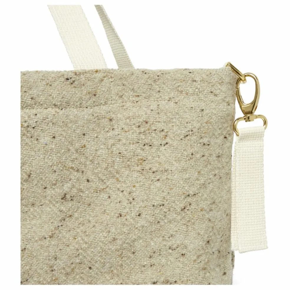 Cabas en laine et lin | Beige chiné