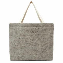 Cabas en laine et lin | Gris chiné