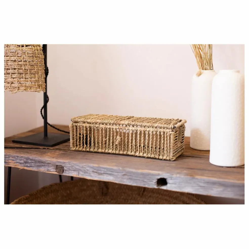 Cache fil électrique multiprise | Noir