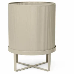 Cache pot en acier | Beige