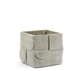 Cache pot Seventies en béton | Gris