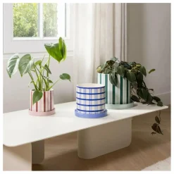 Cache-pot Clash Stripe | Vert