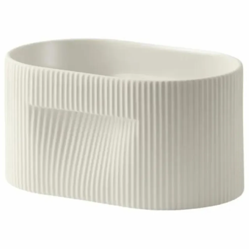 Cache-pot Ridge | Off-White