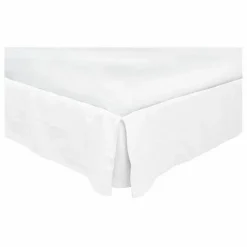 Cache-sommier en lin | Blanc