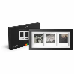 Cadre photo pour trois Polaroid | Noir