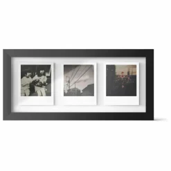 Cadre photo pour trois Polaroid | Noir