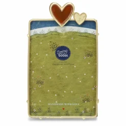 Cadre photo Pyar Heart en laiton | Gold