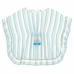 Caftan Bahia Rayé Métallisé | Bleu
