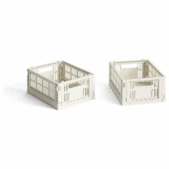 Cagettes pliables - Set de 2 | Off-White