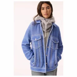 Cagoule Sybel Fluffy Cachemire | Gris chiné clair