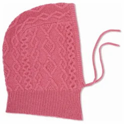 Cagoule Torsades Cachemire | Rose bonbon