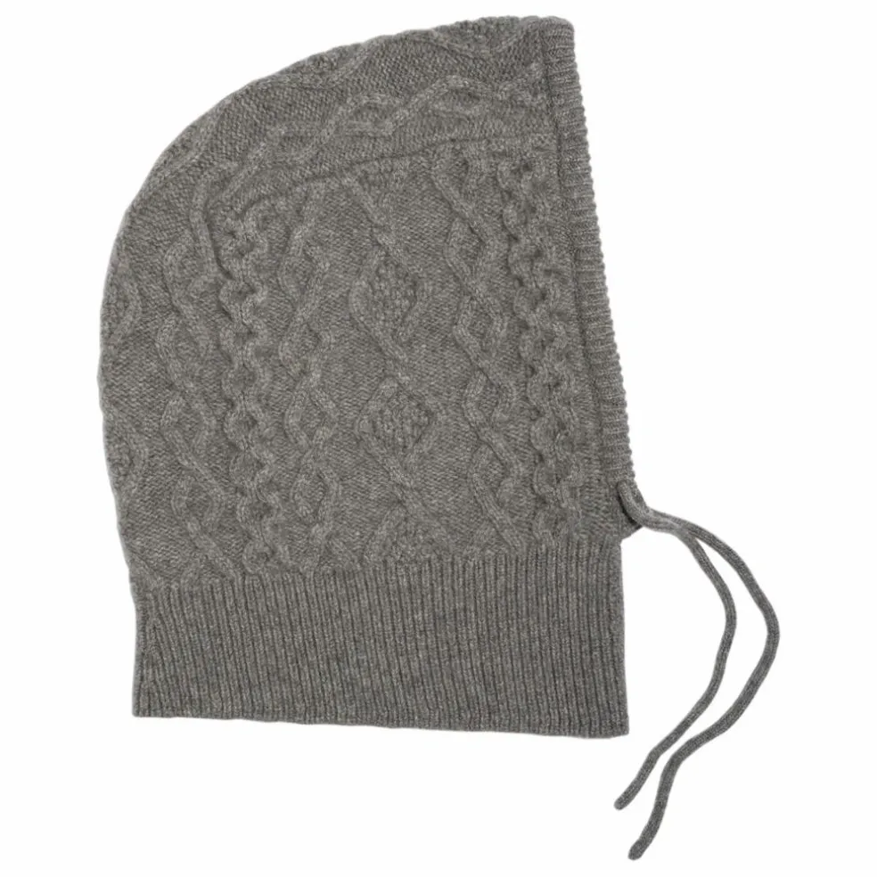 Cagoule Torsades Cachemire | Gris