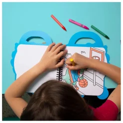 Cahier de coloriage avec stickers Dino
