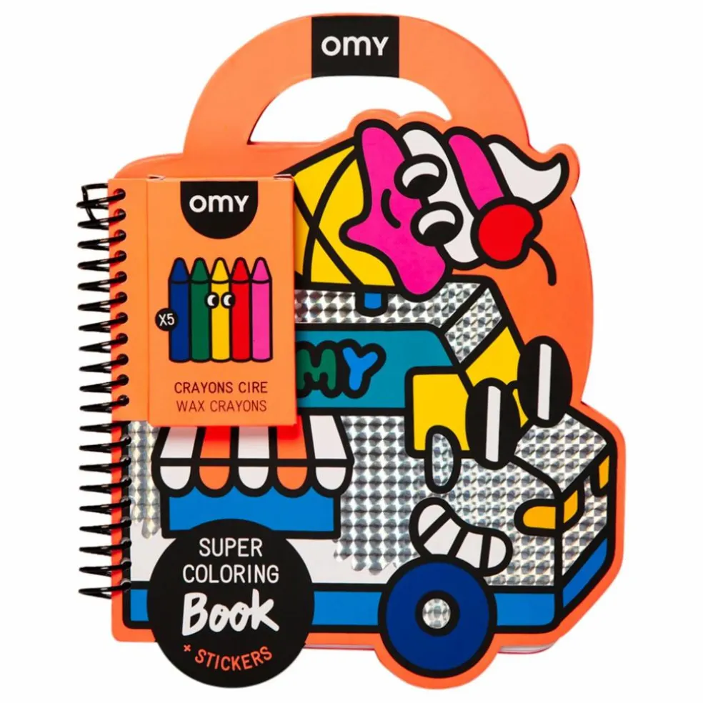 Cahier de coloriage avec stickers Yummy