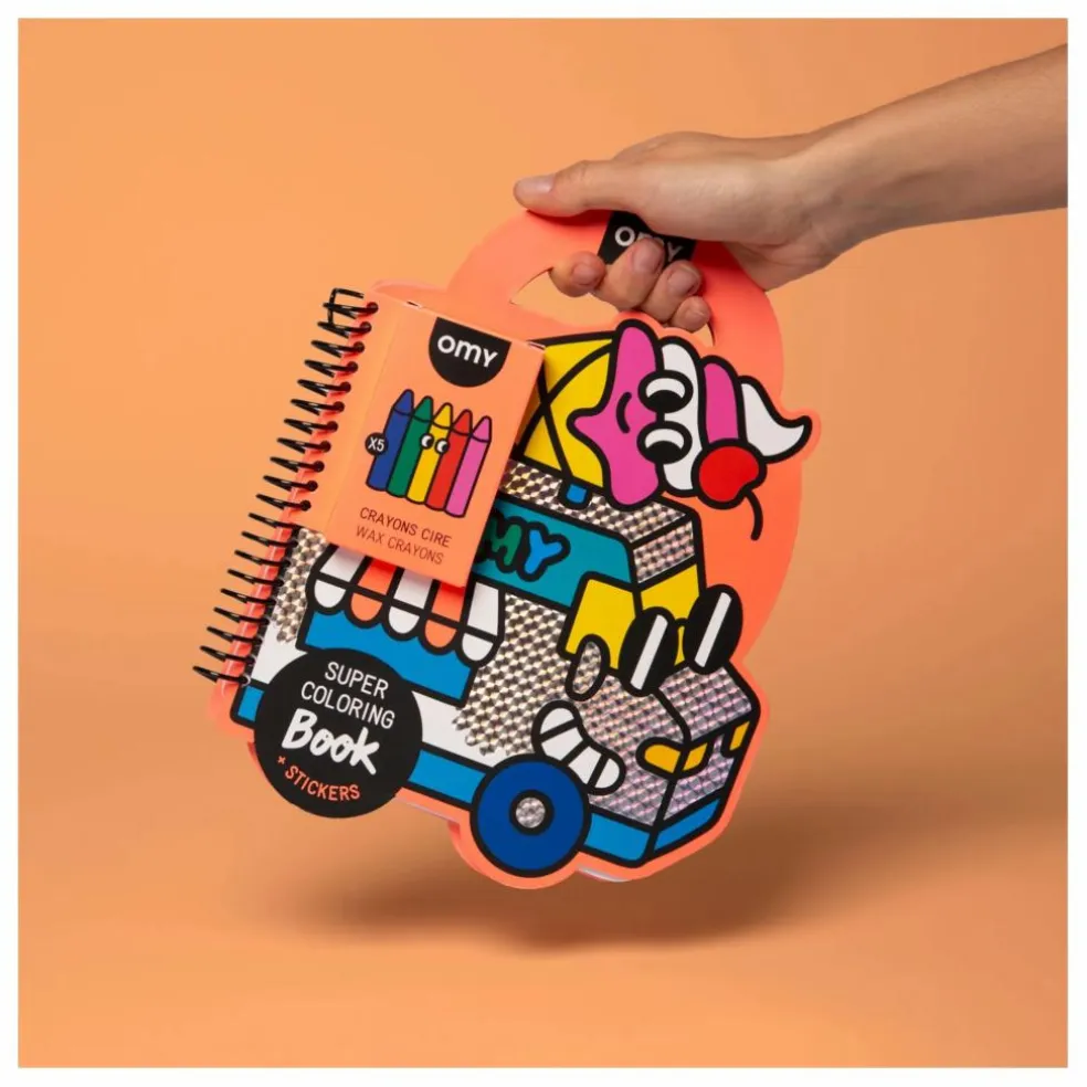 Cahier de coloriage avec stickers Yummy