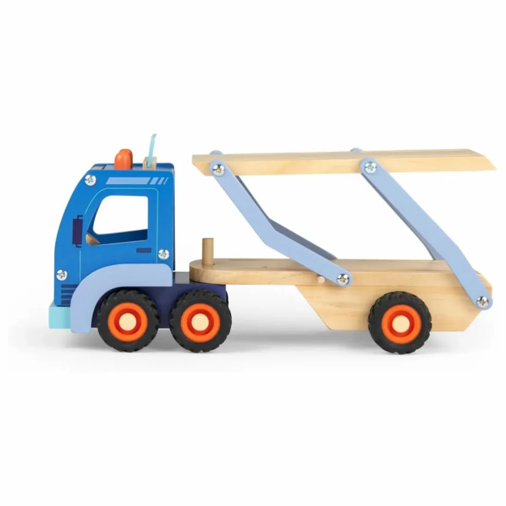 Camion de transport de voitures et ses accessoires | Bleu