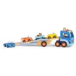 Camion de transport de voitures et ses accessoires | Bleu