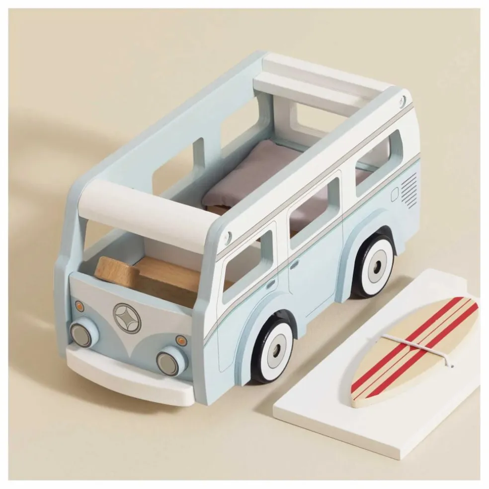 Camping-car en bois | Bleu
