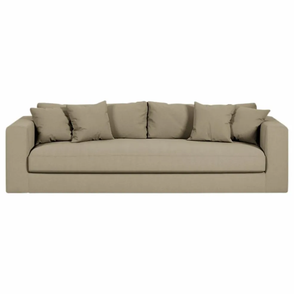 Canapé 3 places Bellechasse light en coton et lin - 240 cm | Lin