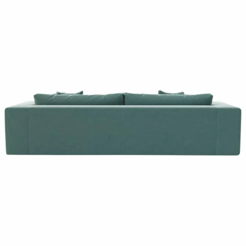 Canapé 3 places Bellechasse en velours brut - 245 cm | Bleu marine