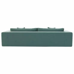 Canapé 4 places Bellechasse light en velours gratté - 260 cm | Gris anthracite
