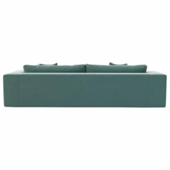 Canapé 3 places Bellechasse light en velours brut - 240 cm | Bleu marine