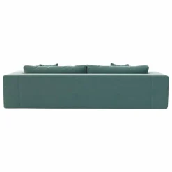 Canapé 3 places Bellechasse light en velours brut - 240 cm | Vert mousse