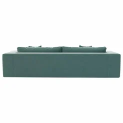 Canapé 3 places Bellechasse en velours gratté - 245 cm | Gris anthracite