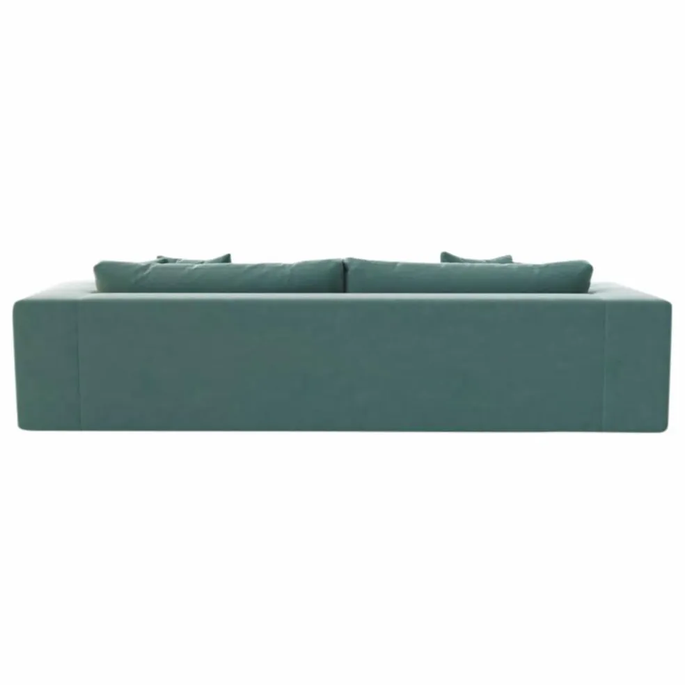 Canapé 3 places Bellechasse en coton et lin - 245 cm | Perle