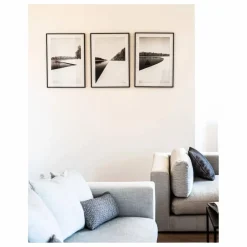 Canapé 4 places Bellechasse light en coton et lin - 260 cm | Gris