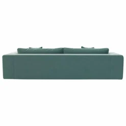 Canapé 4 places Bellechasse light en velours brut - 260 cm | Vert mousse