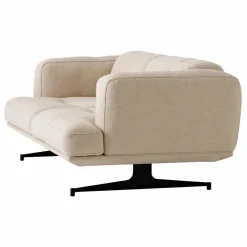 Canapé 2 places Inland AV22, piétement noir | Beige