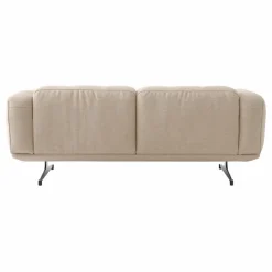 Canapé 2 places Inland AV22, piétement noir | Beige