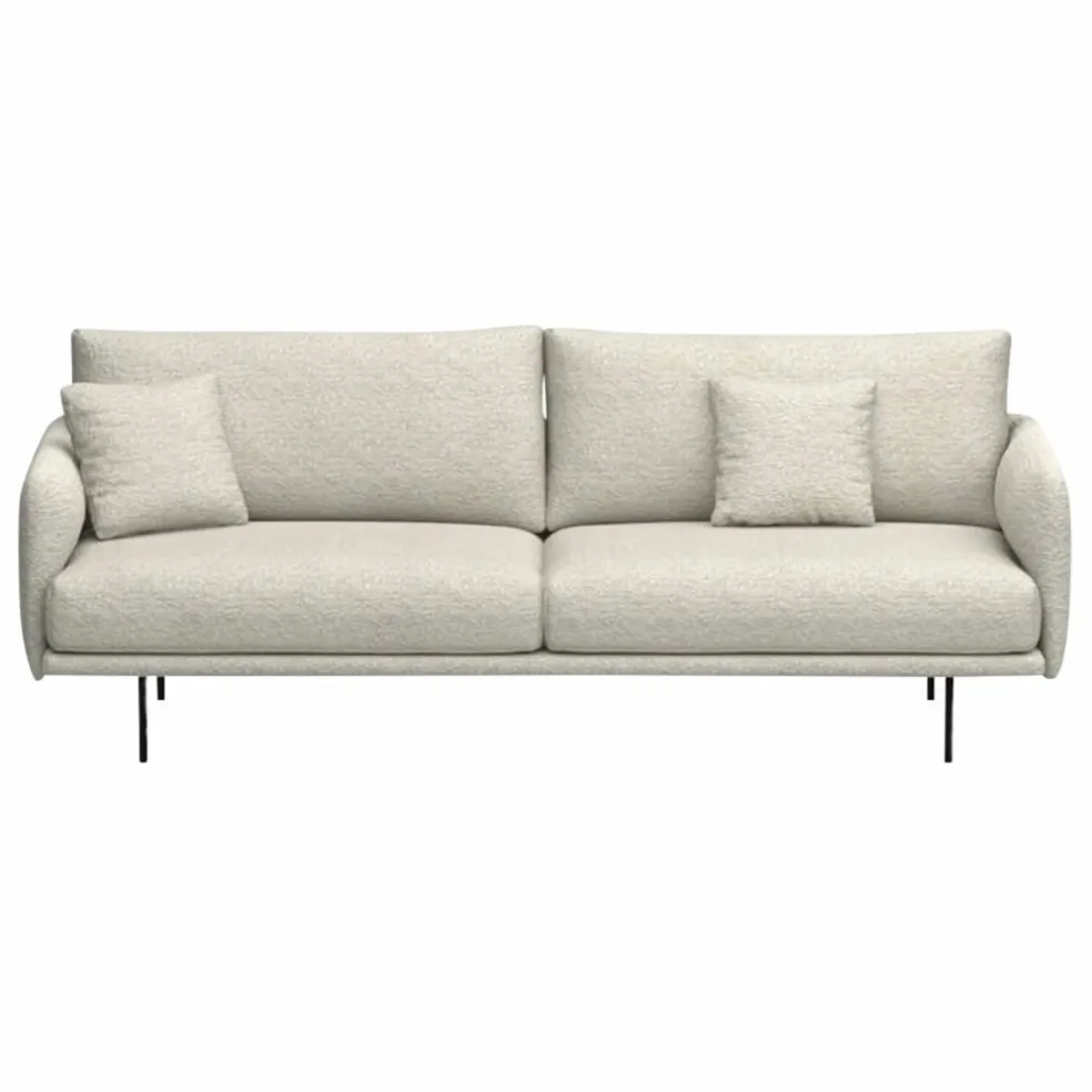 Canapé 3 places Isly en bouclette - 205 cm | Off-White