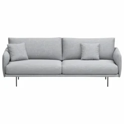 Canapé 3 places Isly en tissu chiné - 205 cm | Gris
