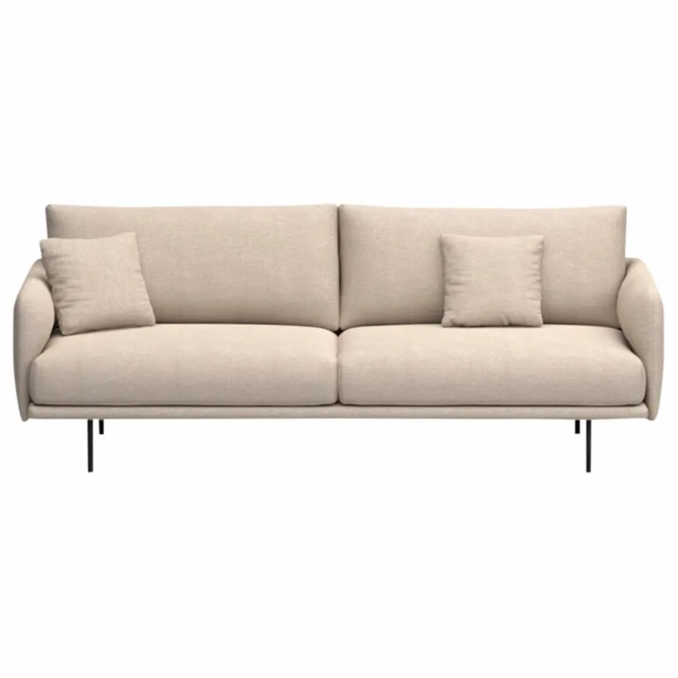 Canapé 3 places Isly en tissu chiné - 205 cm
