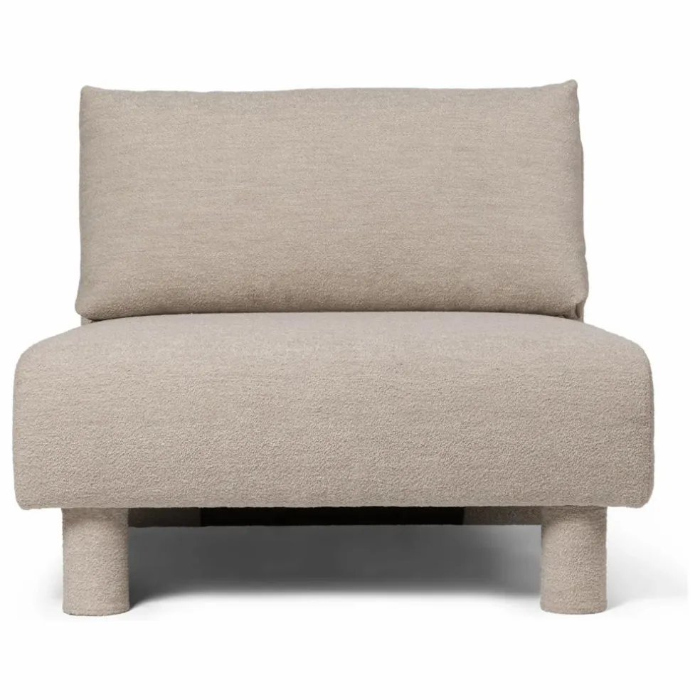 Canapé Dase bouclé module centre | Beige
