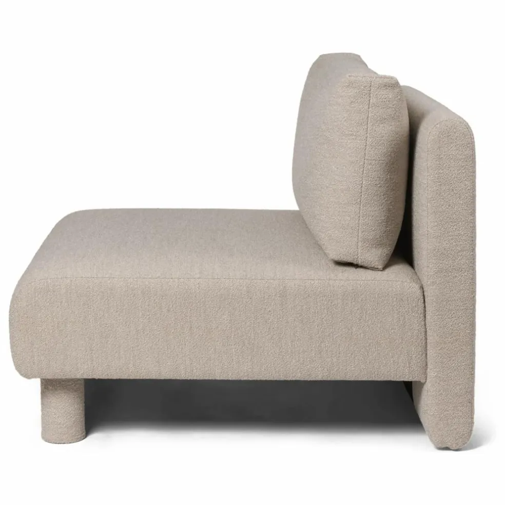 Canapé Dase bouclé module centre | Beige