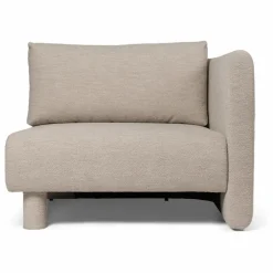 Canapé Dase bouclé module droit | Beige