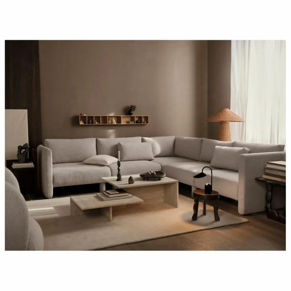 Canapé Dase bouclé module gauche | Beige