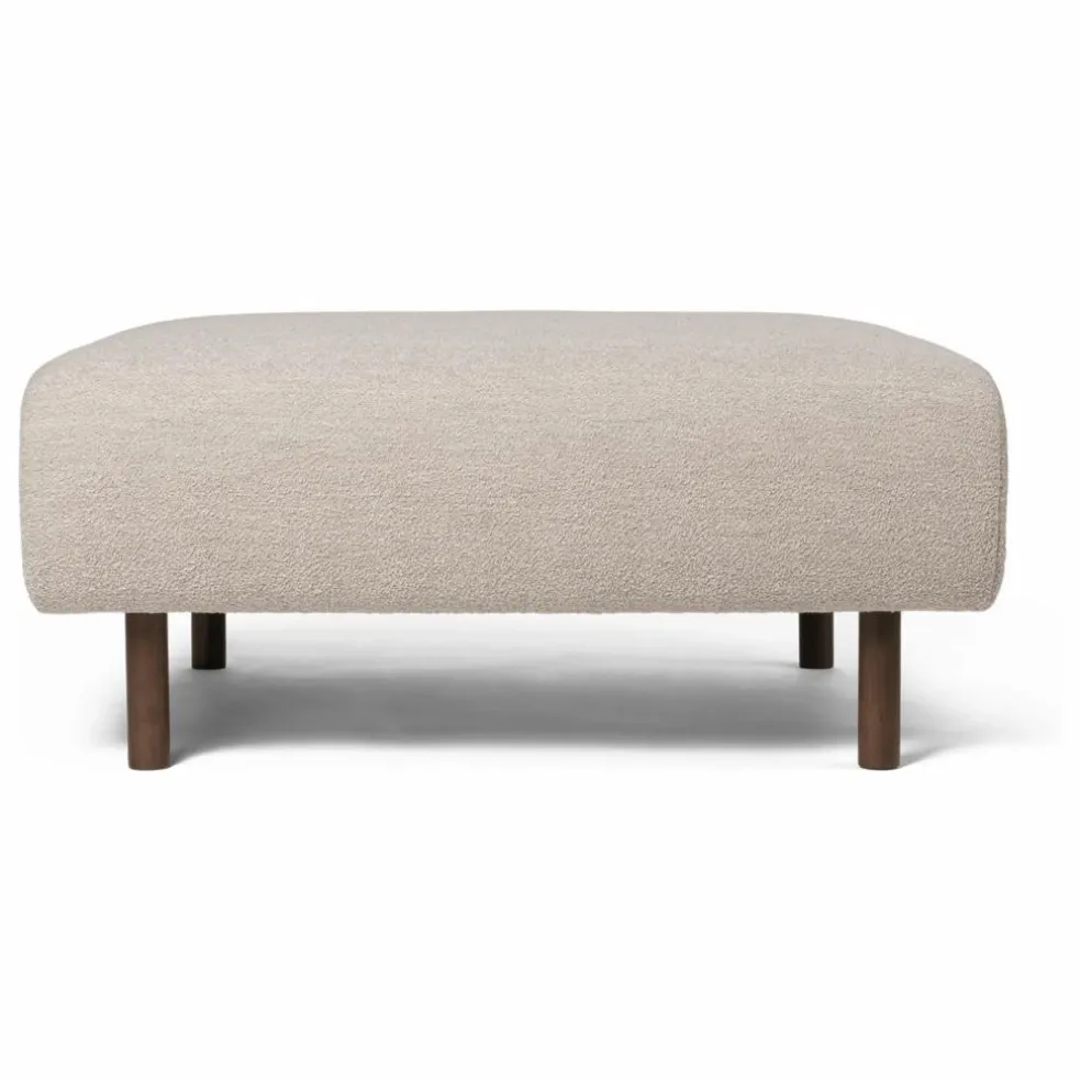 Canapé Dase bouclé module ottoman | Beige