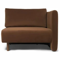 Canapé Dase velours module droit | Marron