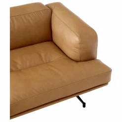 Canapé Inland AV22 en cuir noble | Cognac